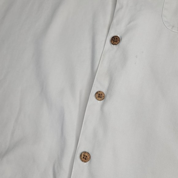 Caribbean Blue Marlin Beach Scene short Sleeve button down Shirt Mens Size M - Picture 3 of 5